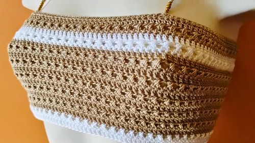 Easy Crochet Halter Top Pattern 8