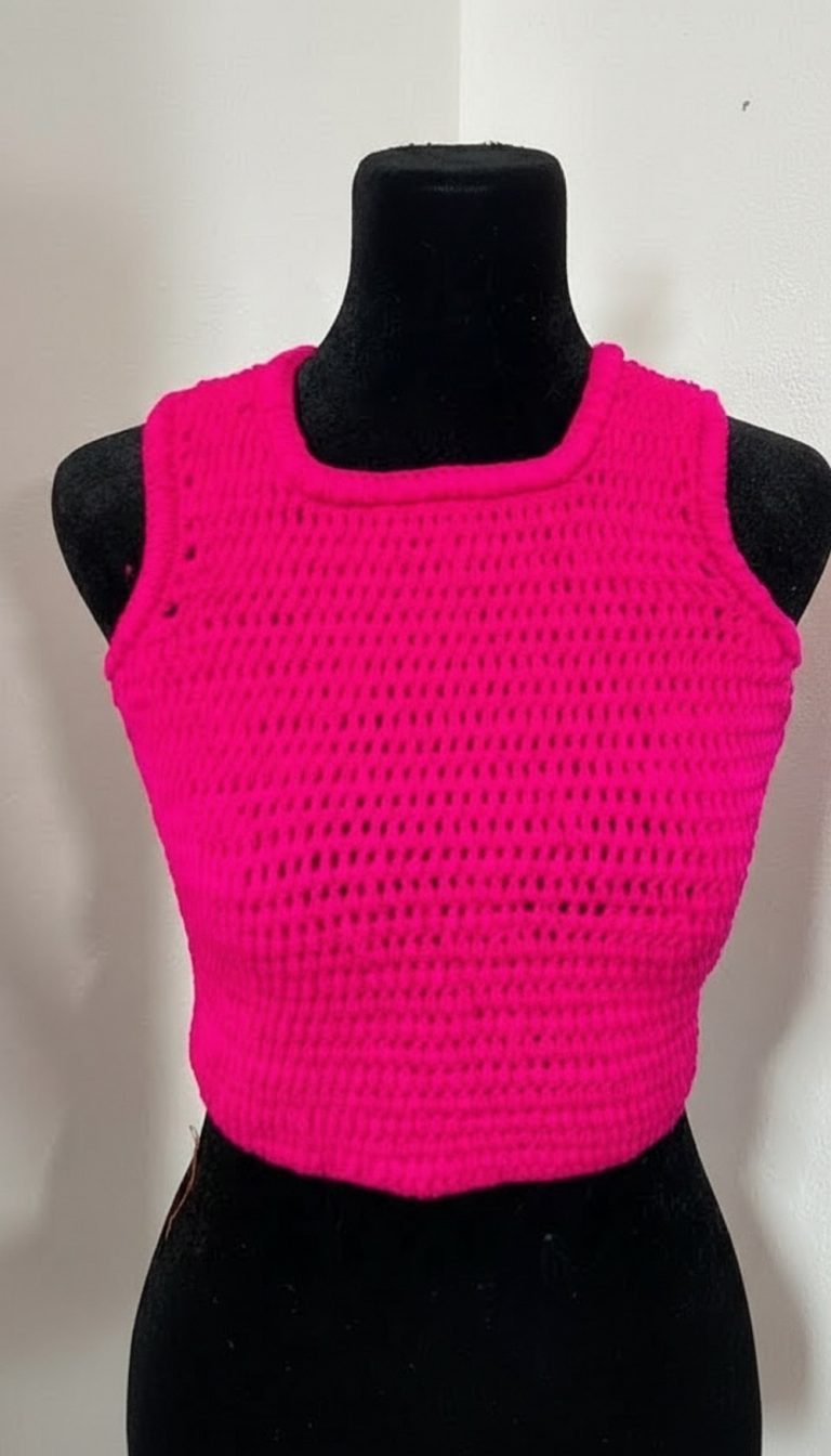 Easy Crochet Halter Top Pattern 9