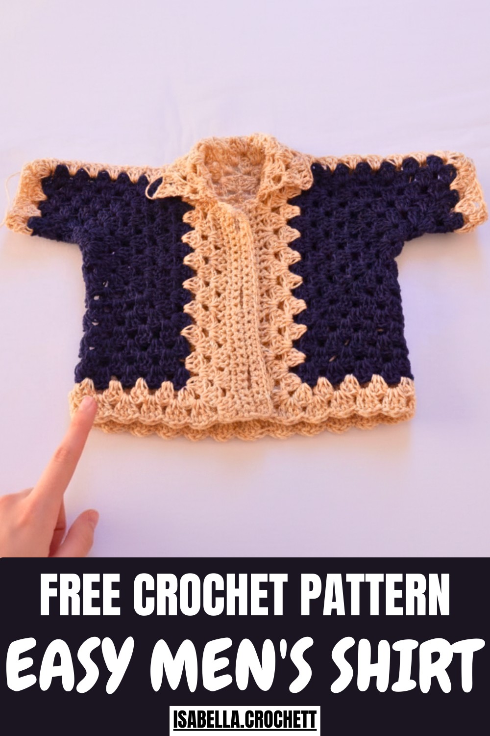 Easy Crochet Men's Shirt Pattern