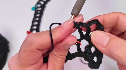 Easy Crochet Mesh Cardigan Pattern 4