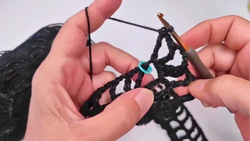 Easy Crochet Mesh Cardigan Pattern 5