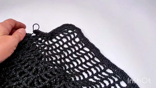 Easy Crochet Mesh Cardigan Pattern 6