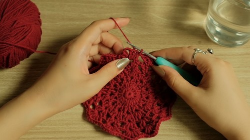 Easy Crochet Mesh Hat Pattern 5