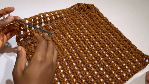 Easy Crochet Mesh Top Pattern 4