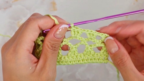 Easy Crochet Mesh Top Pattern 4