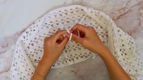 Easy Crochet Mesh Top Pattern 7