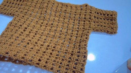 Easy Crochet Mesh Top Pattern 8
