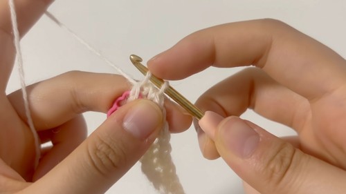Easy Crochet Mini Net Bag Pattern 4