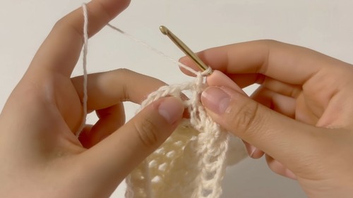 Easy Crochet Mini Net Bag Pattern 6