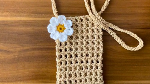 Easy Crochet Phone Bag Pattern 8