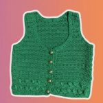 Easy Crochet Short Vest Pattern 10