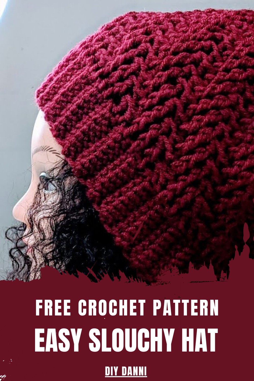 Easy Crochet Slouchy Hat
