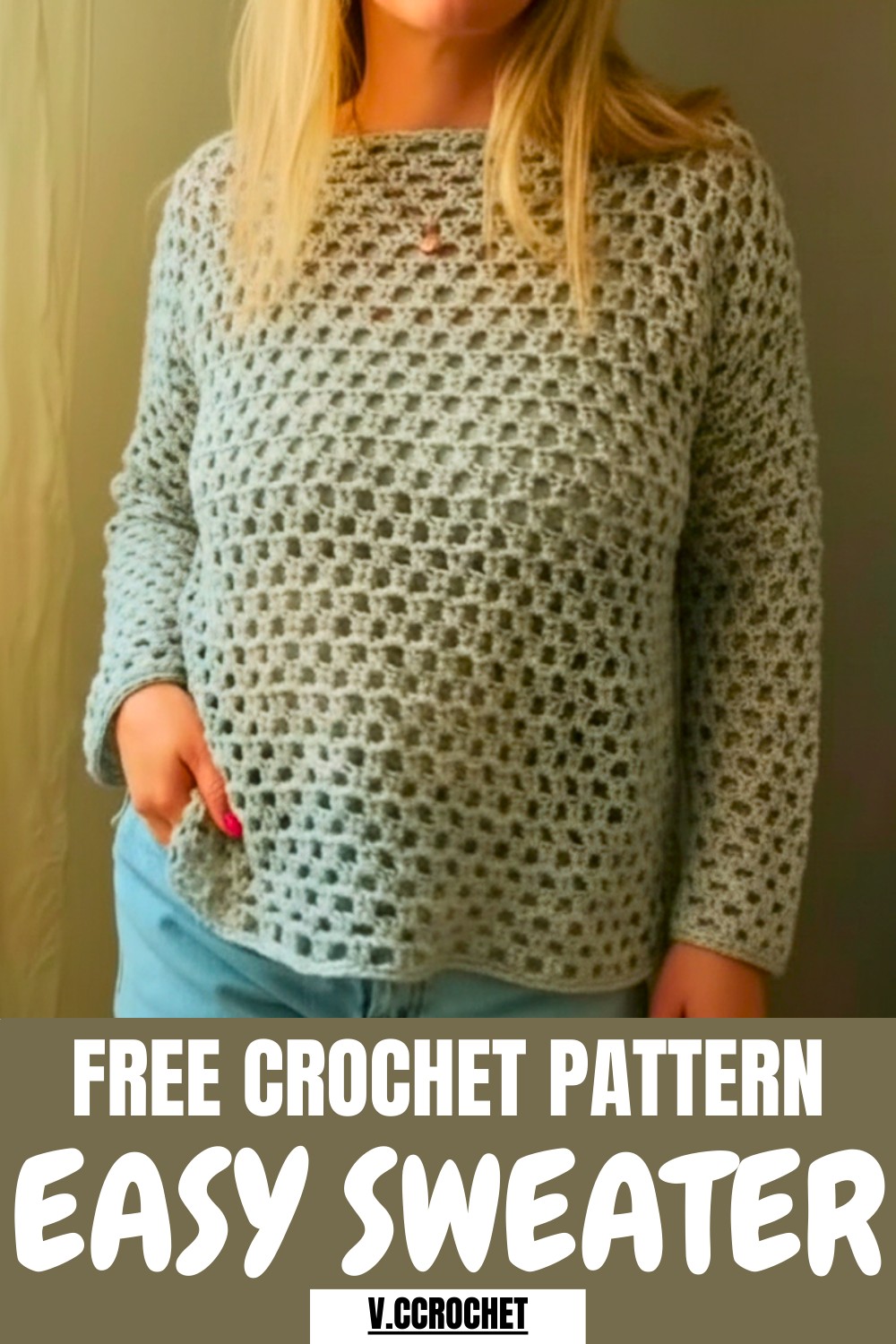 Easy Crochet Sweater Pattern