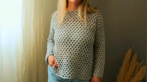 Easy Crochet Sweater Pattern 7 (1)