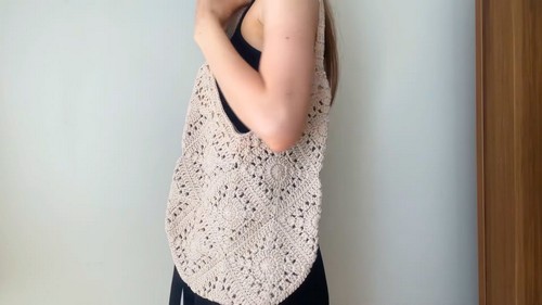 Easy Crochet Tote Bag Pattern 9