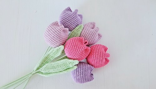 Easy Crochet Tulip Flower Pattern 9