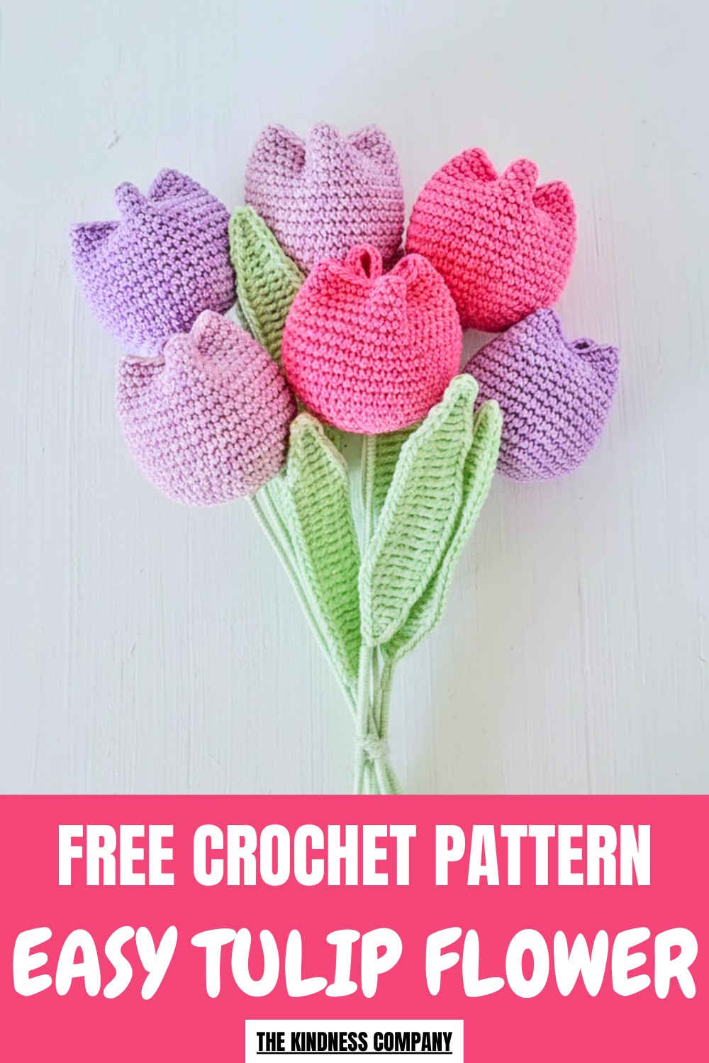 Easy Crochet Tulip Flower Pattern