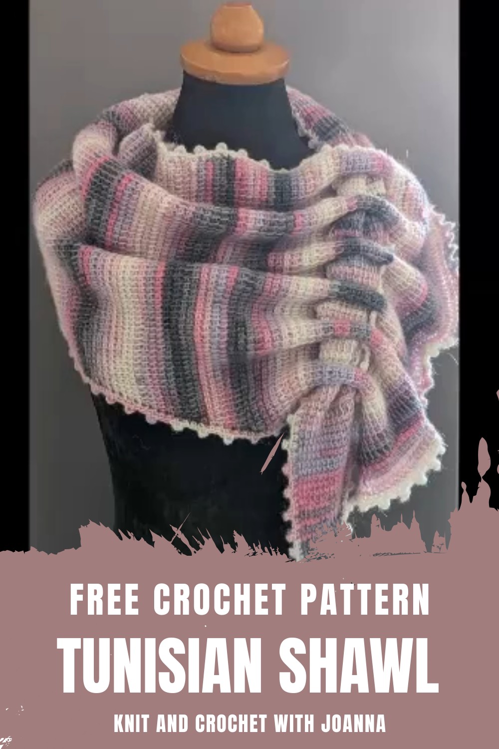 Easy Crochet Tunisian Shawl