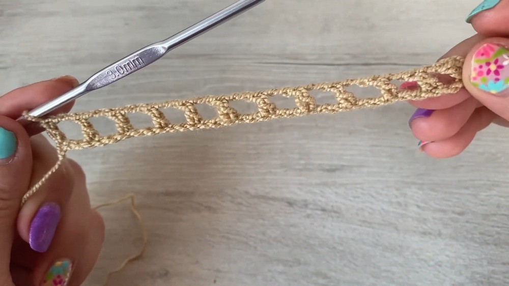 Crochet Wooden Ring Bag
