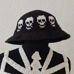 Crochet Skull Bucket Hat