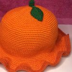 Crochet Orange Bucket Hat