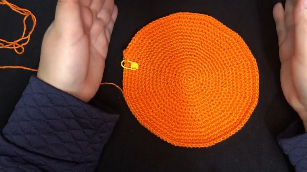 Crochet Orange Bucket Hat