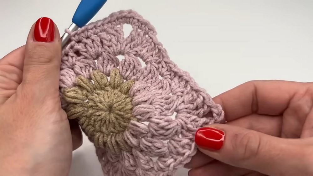 Crochet Granny Square Tote Bag