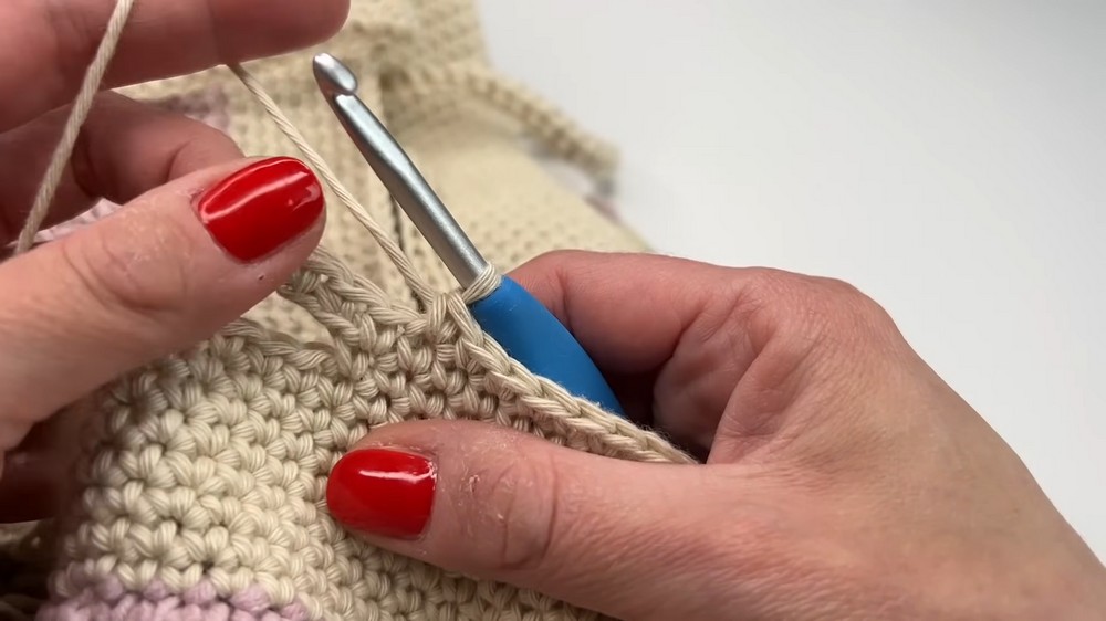 Crochet Granny Square Tote Bag
