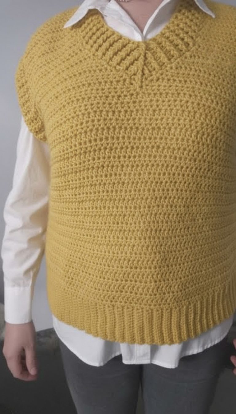 Handmade Crochet Vest Pattern 10