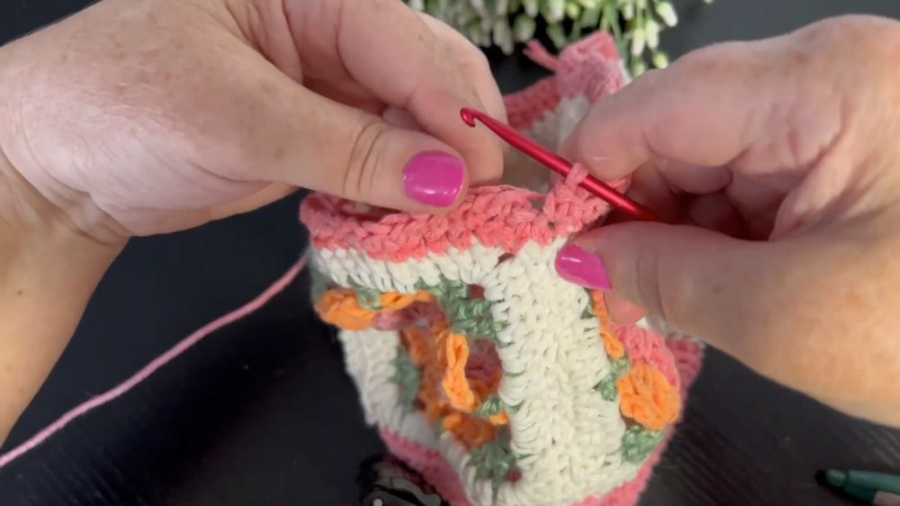Crochet Flower Bucket Hat