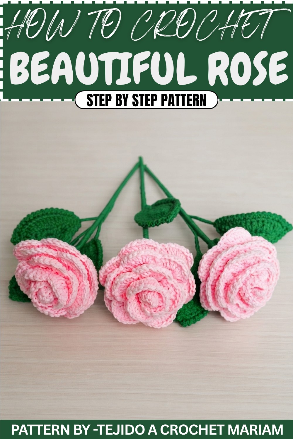 How to Crochet Roses Step by Step (1)