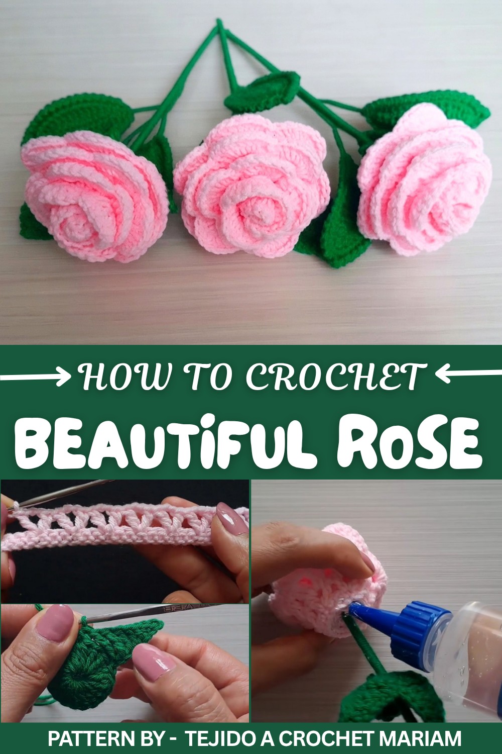 How to Crochet Roses Step by Step