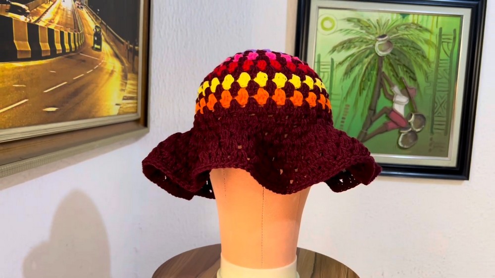 Crochet Granny Bucket Hat