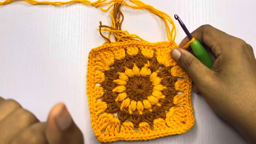 Crochet Sunflower Bucket Hat
