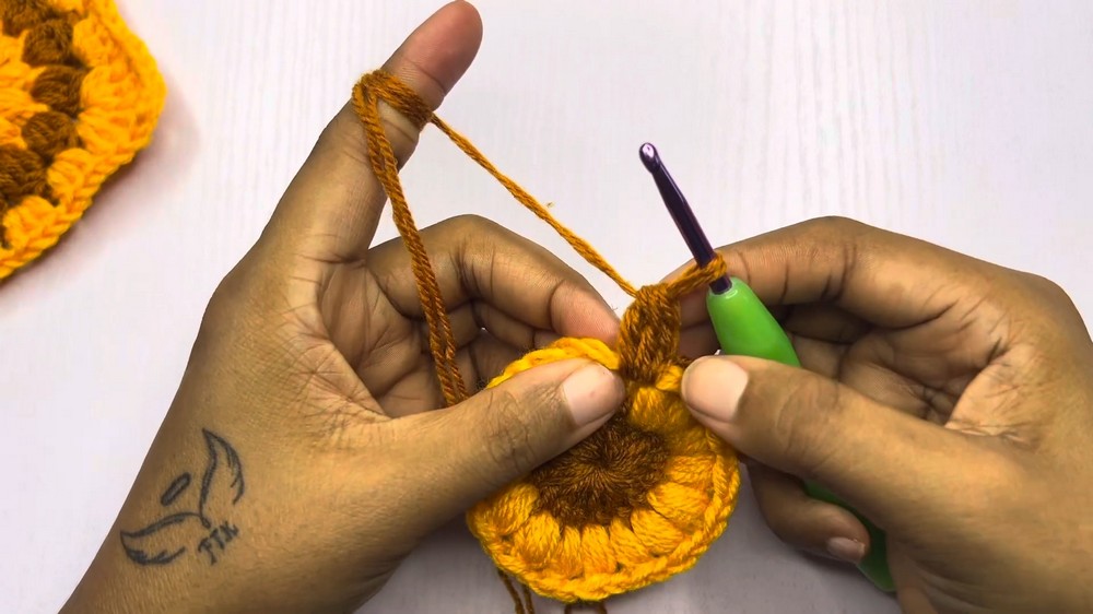 Crochet Sunflower Bucket Hat