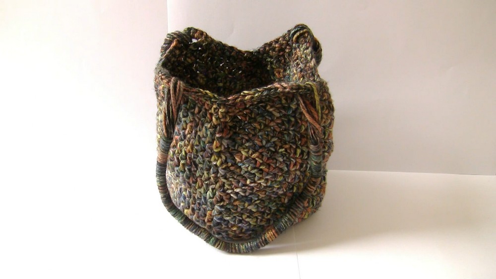 Crochet Ripple Yarn Bag