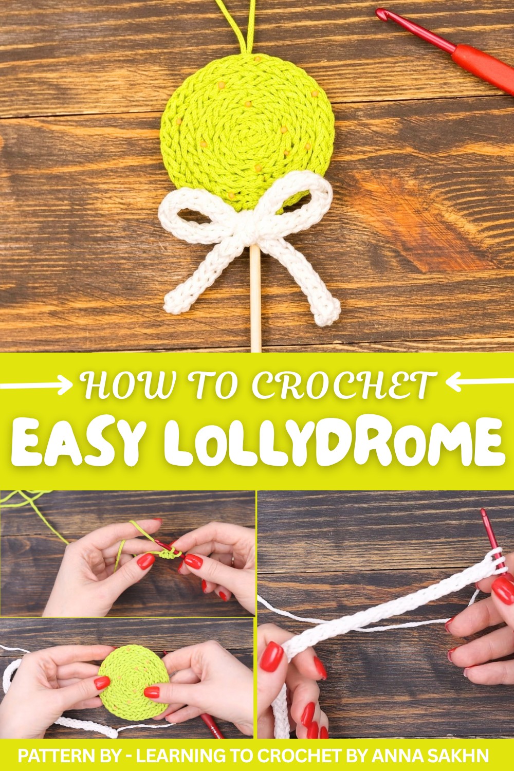 LOLLYDROME crocheted from leftover yarn (1)