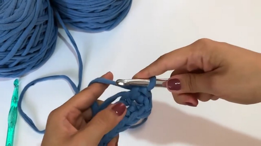 Crochet T-shirt Yarn Backpack