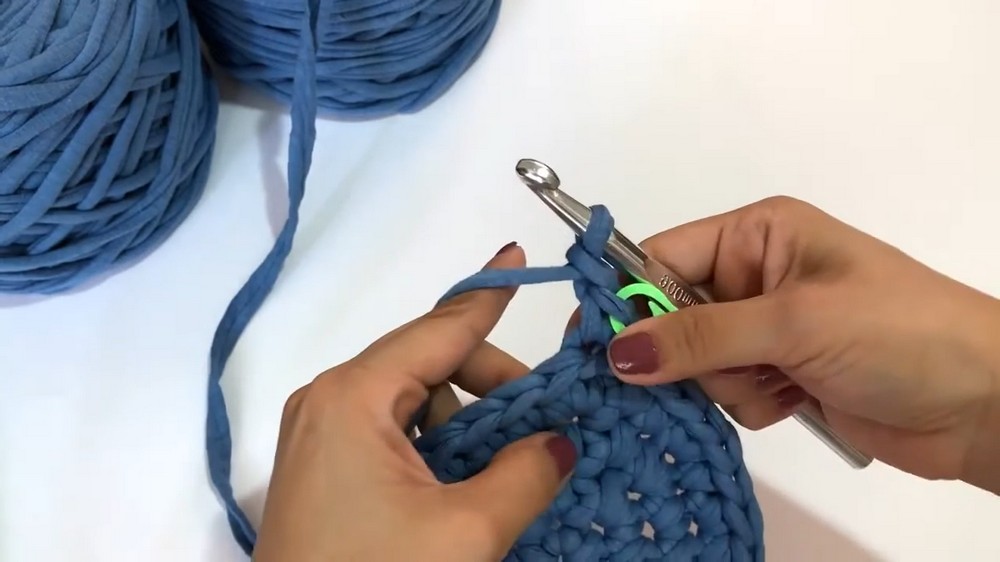 Crochet T-shirt Yarn Backpack