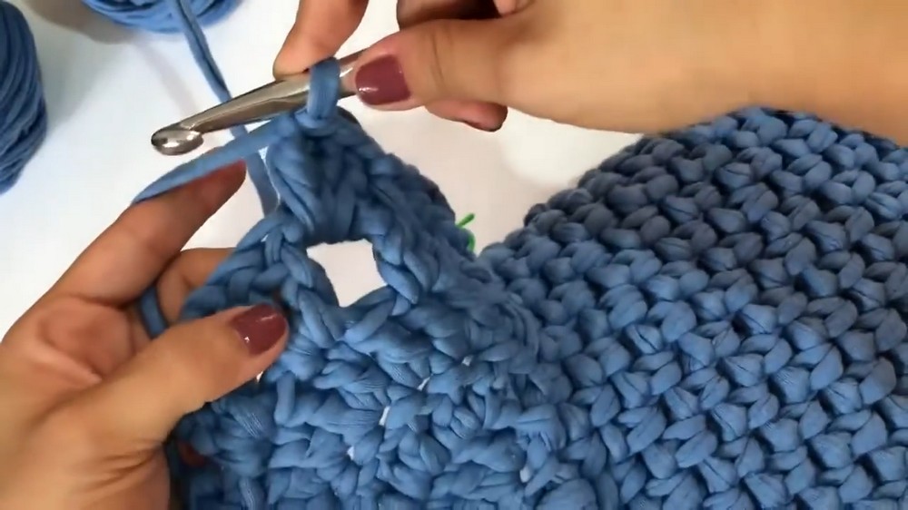 Crochet T-shirt Yarn Backpack