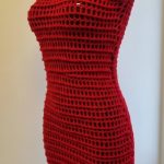 Ribbed Crochet Mesh Dress Pattern 10