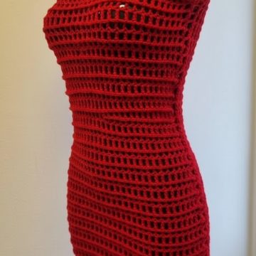 Ribbed Crochet Mesh Dress Pattern 10
