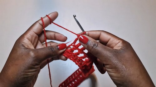 Ribbed Crochet Mesh Dress Pattern 3