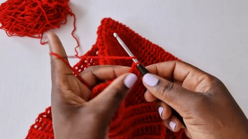 Ribbed Crochet Mesh Dress Pattern 5