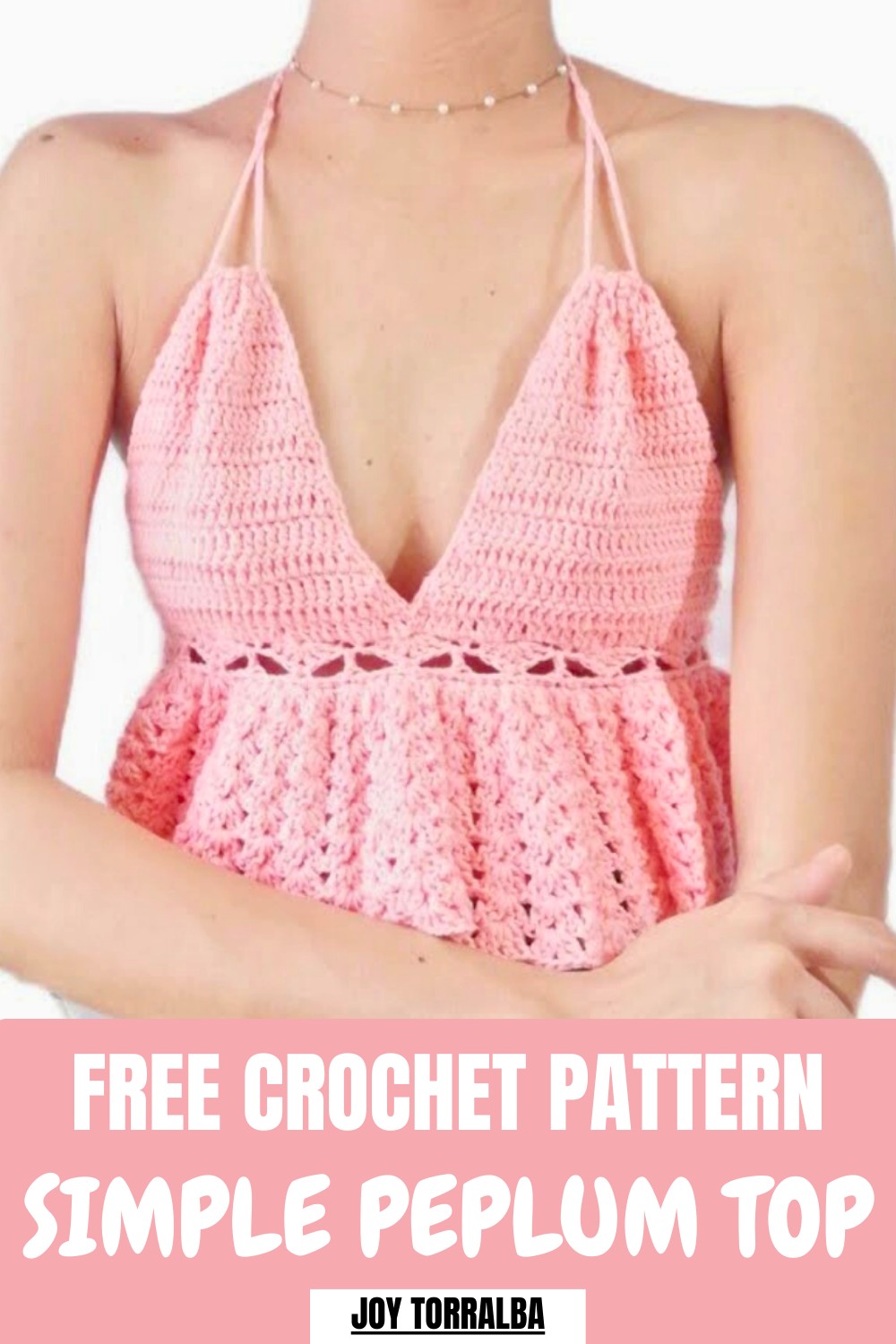Simple Crochet Peplum Top Pattern