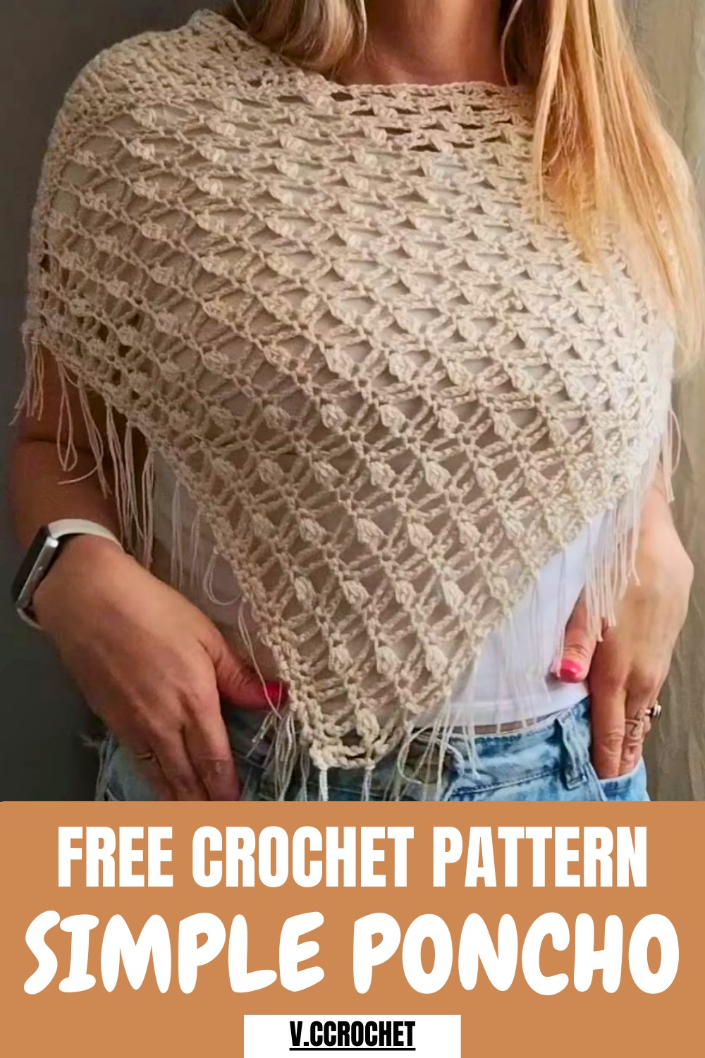 Simple Crochet Poncho Pattern