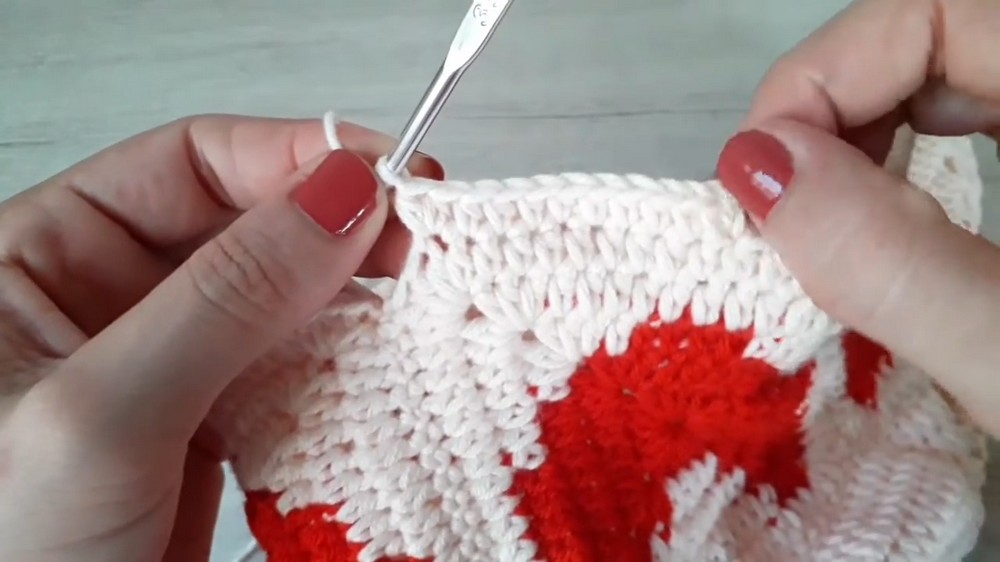 Crochet Heart Bucket Hat