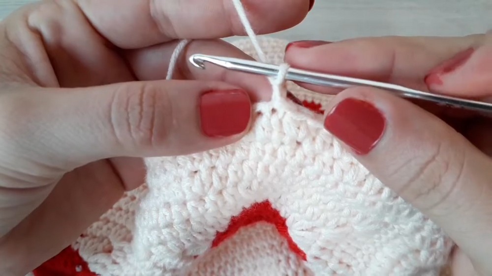 Crochet Heart Bucket Hat