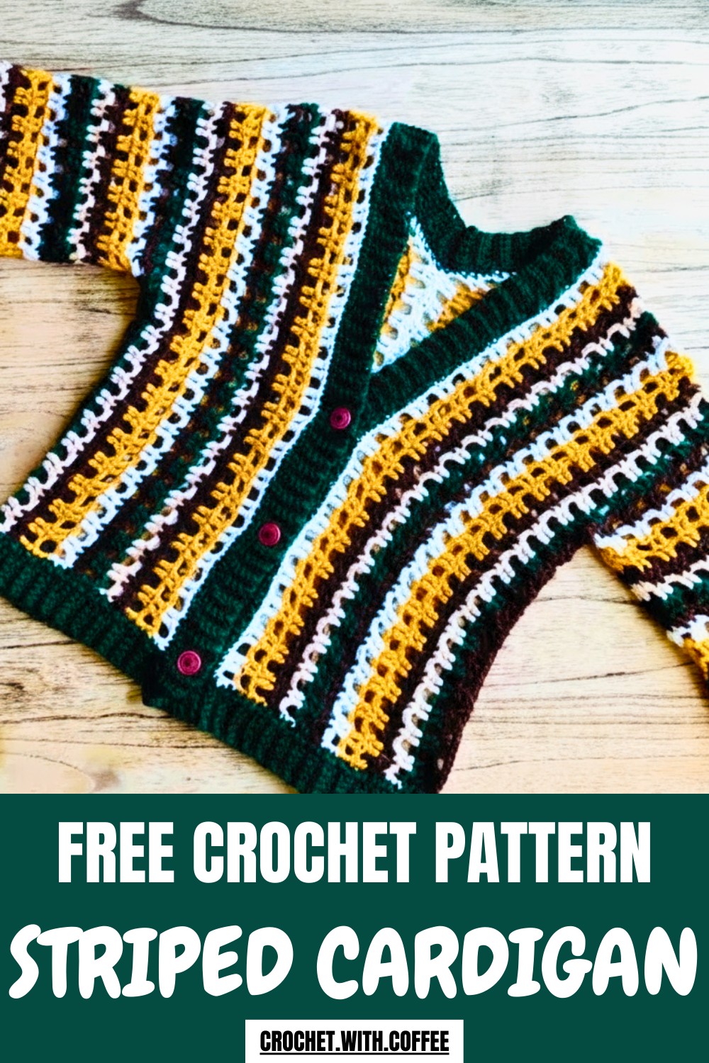 Striped Crochet Cardigan Pattern