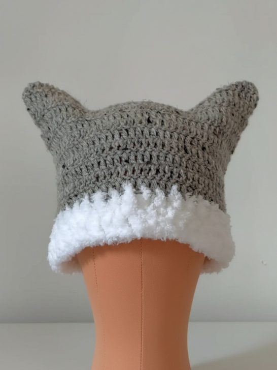 Super Crochet Cat Hat Pattern 9